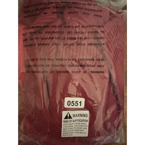 Susan Graver Weekend Ombre Cozycore Barbiecore Knit Pink Red Sweater Top Size S - Picture 6 of 10